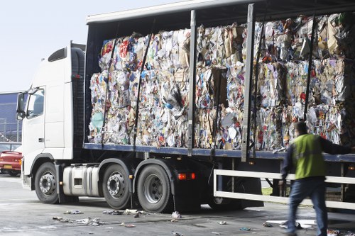 Recycling and donation efforts during office clearance